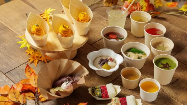 世界遺産・二条城で、九条ネギや白味噌など京都の秋の味覚を、五感で体験