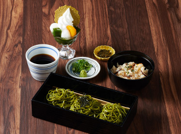 伊藤久右衛門JR宇治駅前店おすすめ「抹茶そば(ざる)」