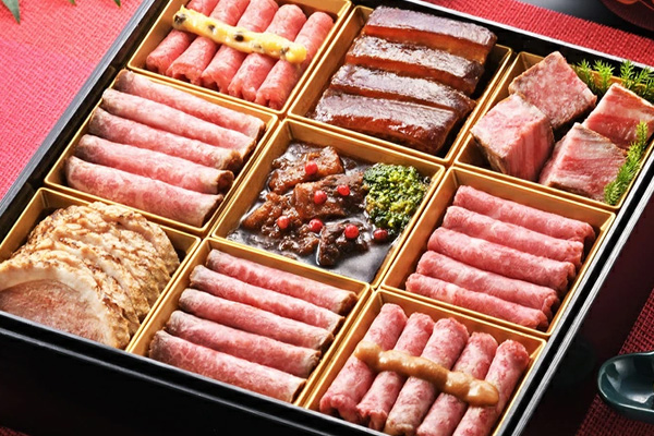 京料理「たん熊北店」冷蔵・冷凍おせち肉オードブル重
