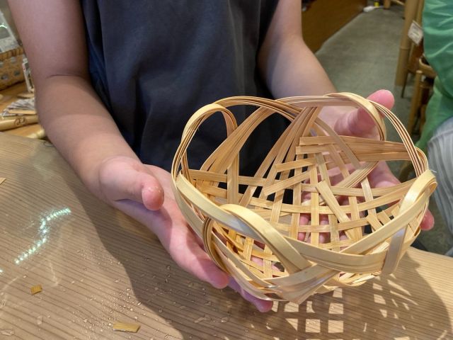 竹籠編み体験「四海波籠」