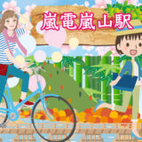 嵐山駅案内