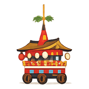 山鉾巡行の観覧エリアへ移動しやすい