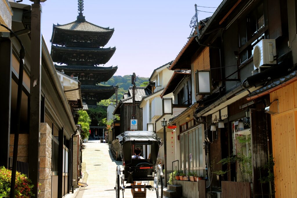 京都で人力車