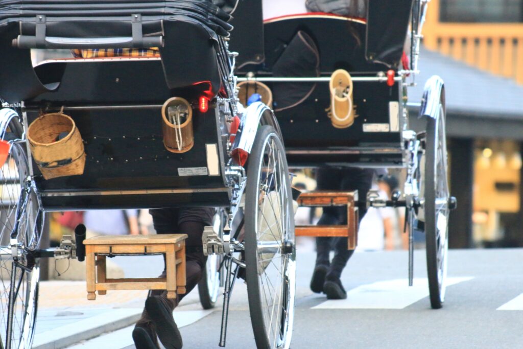 京都で人力車