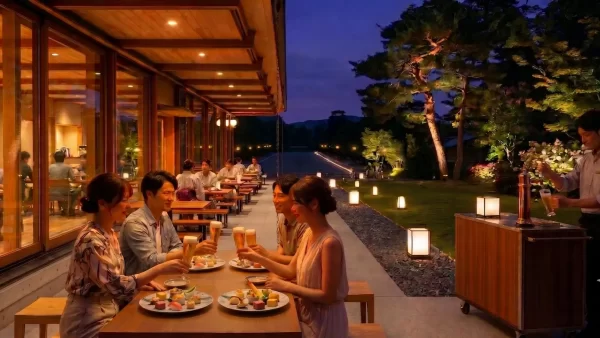 ★【京都御苑】7月18日より初の夜間レストラン営業始動！「京都御苑 中立売御門 檜垣」で期間限定「ビアテラス」スタート