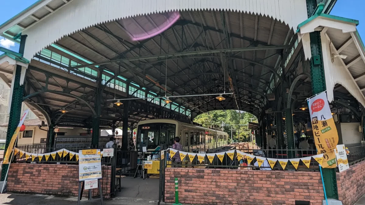 京都　八瀬えいでん《駅》地ビール祭り
