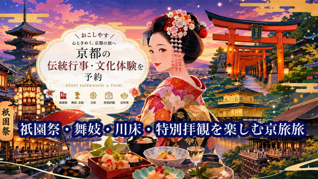 京都の体験・ツアー予約｜祇園祭・五山送り火・川床・文化体験